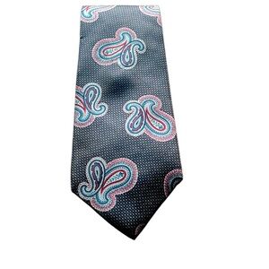 John Henry men’s Paisley Dotted silk tie